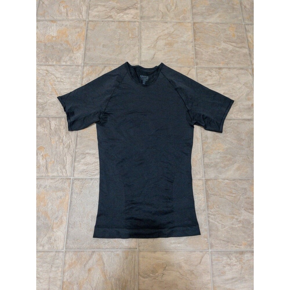 SPANX Men's Zoned Performance Black Crew Neck Under Shirt Size XXL